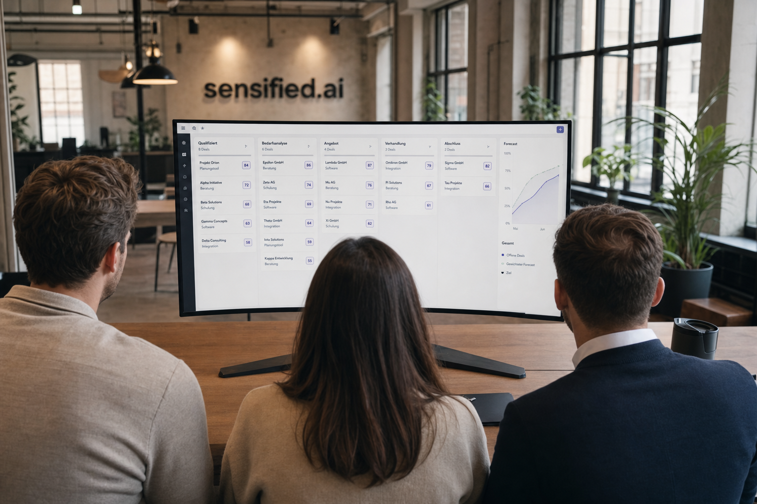 KI-Sales-Agents im B2B-Vertrieb: Pipeline, Forecast und Lead-Qualifizierung in einer Agenten-Architektur – sensified