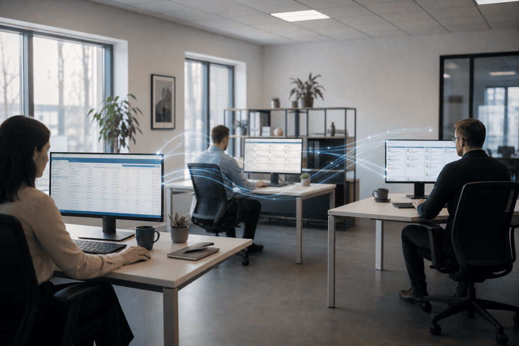 Datenlogistik verbindet ERP, CRM und Projektboard über Systemgrenzen hinweg